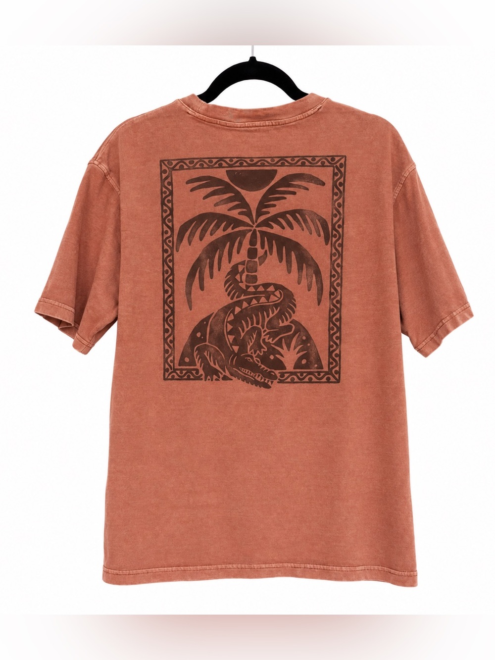 Old Navy Rust Brown Graphic Crewneck Sweatshirt